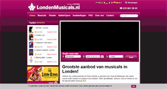 Desktop Screenshot of londenmusicals.nl